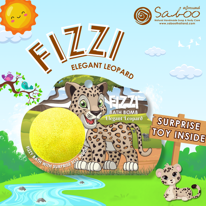Fizzy Bath Bomb - Jungle Package - 100g - Elegant Leopard