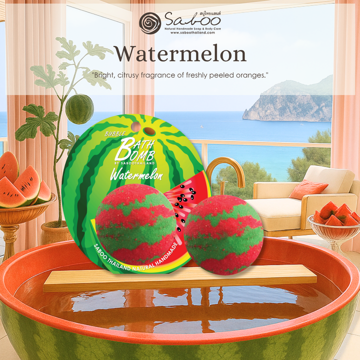 Bubble Bath Bomb - Fruit Package - 150g - Watermelon