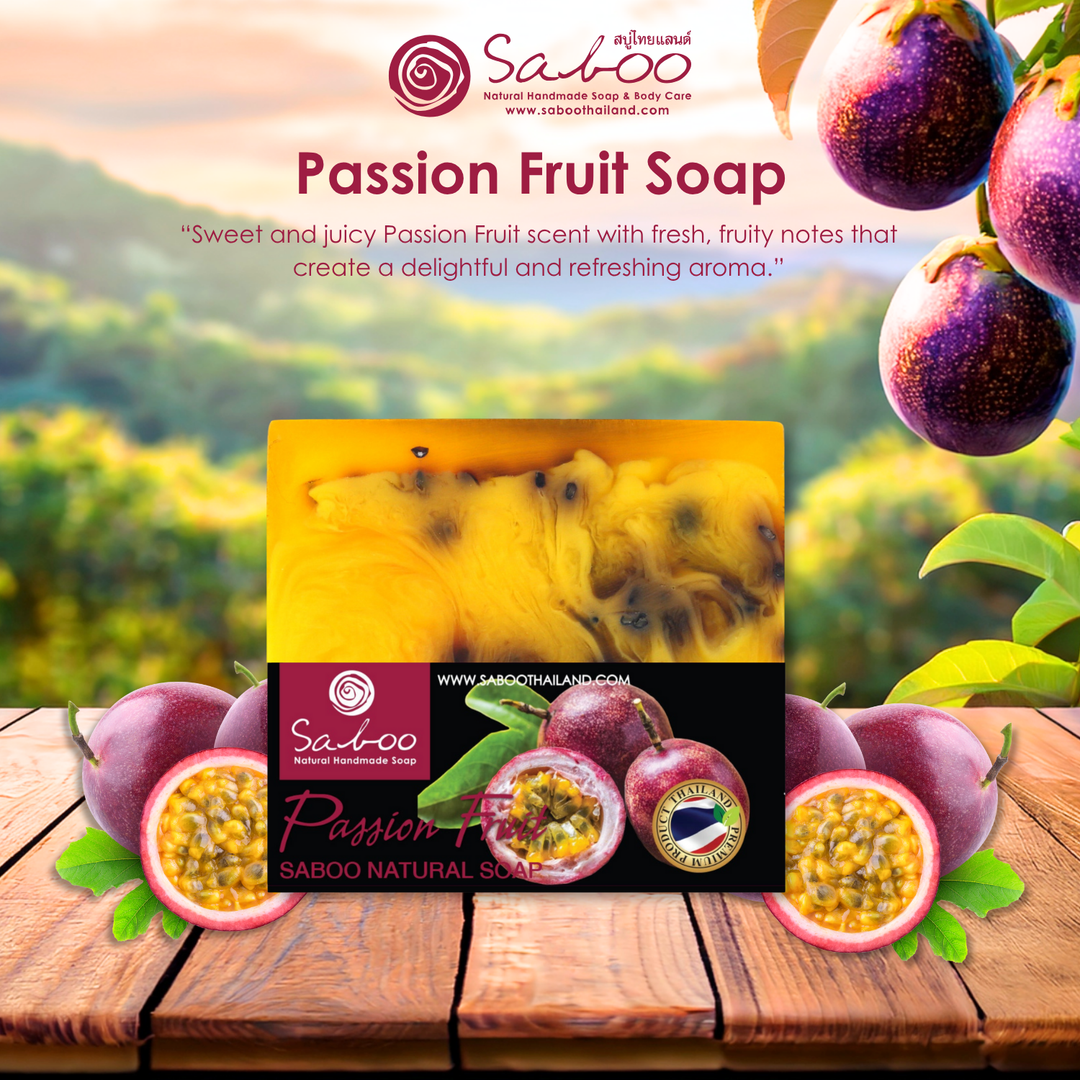 Natural Soap - Square Shape - 100g - Passion Fruit