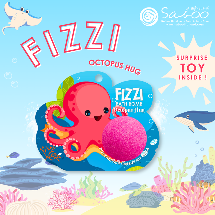 Fizzy Bath Bomb - Sea Animal Package - 100g - Octopus Hug