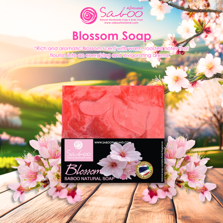 Natural Soap - Square Shape - 100g - Blossom