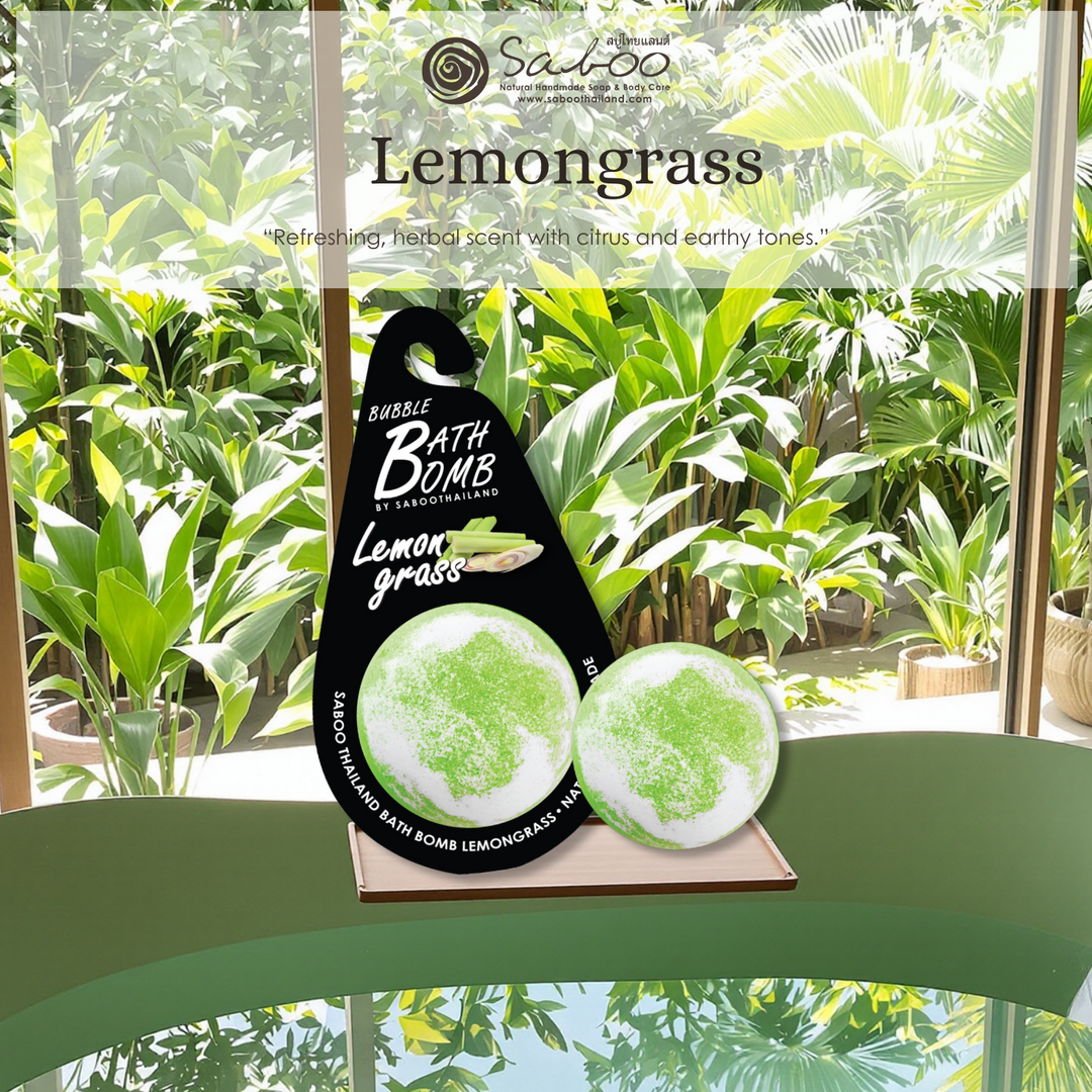 Bubble Bath Bomb - Black Package - 150g - Lemongrass