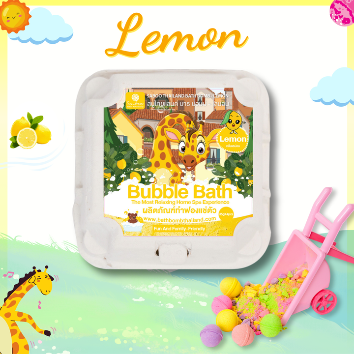 Bubble Bath Bomb - 4PCS Package - 150g - Lemon
