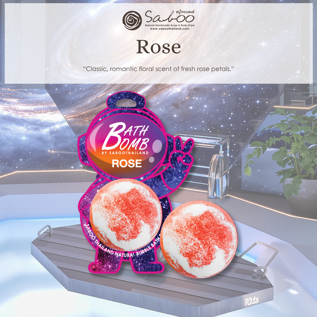 Bubble Bath Bomb - Space Package - 150g - Rose