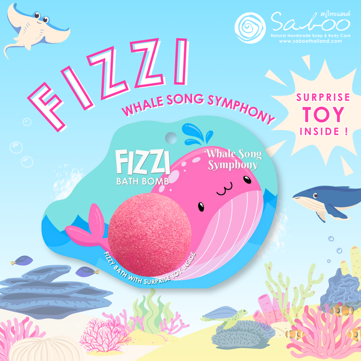 Fizzy Bath Bomb - Sea Animal Package - 100g - Whale Song Symphony