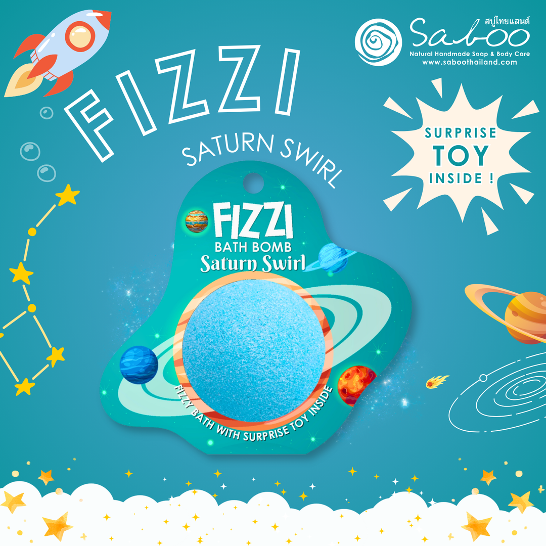 Fizzy Bath Bomb - Solar System Package - 100g - Saturn Swirl