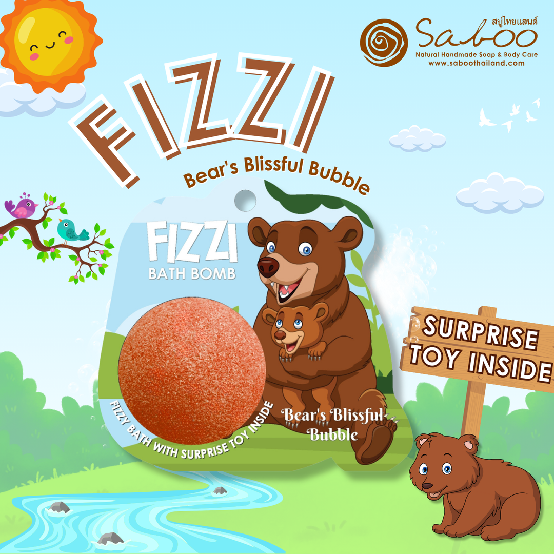 Fizzy Bath Bomb - Jungle Package - 100g - Bear's Blissful Bubble