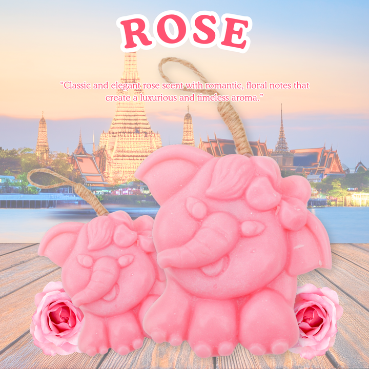 Natural Fancy Soap - Elephant - 100g - Rose