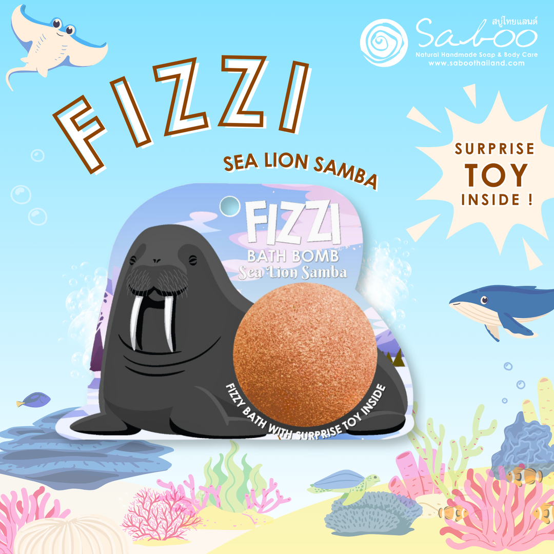 Fizzy Bath Bomb - Sea Animal Package - 100g - Sea Lion