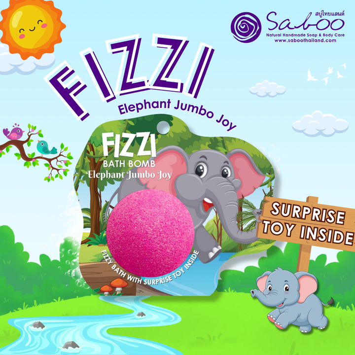 Fizzy Bath Bomb - Jungle Package - 100g - Elephant Jumbo Joy