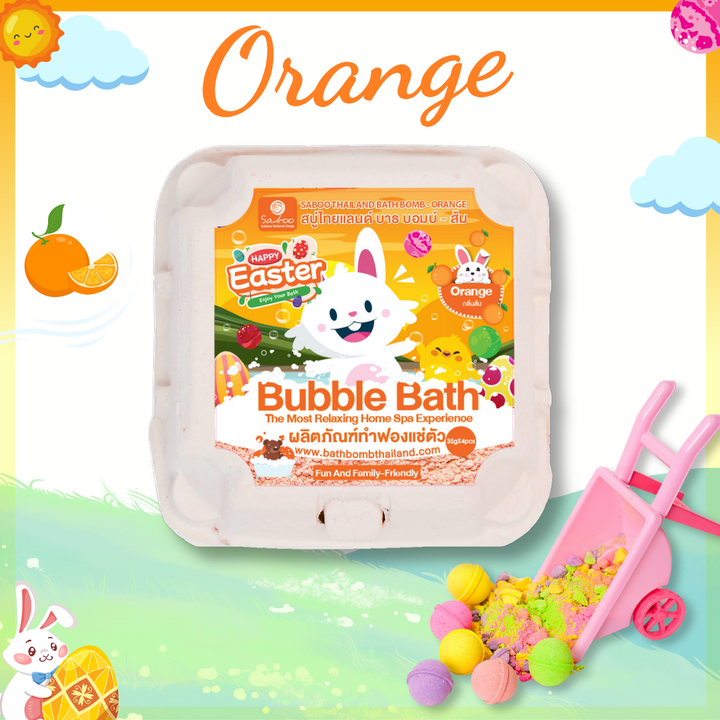Bubble Bath Bomb - 4PCS Easter Package - 150g - Orange