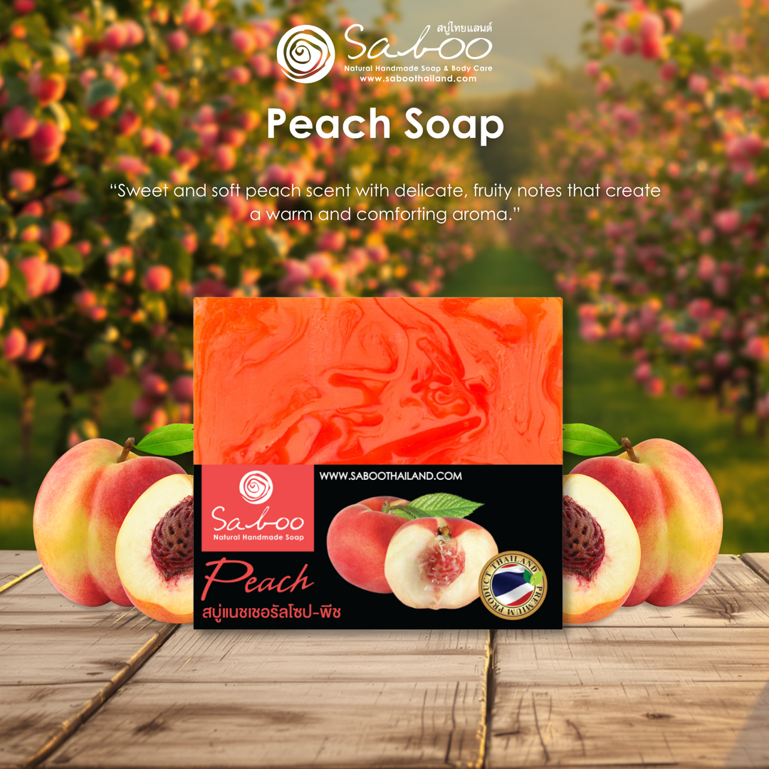 Natural Soap - Square Shape - 100g - Peach