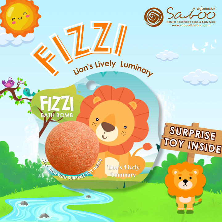 Fizzy Bath Bomb - Jungle Package - 100g - Lion's Lively Luminary