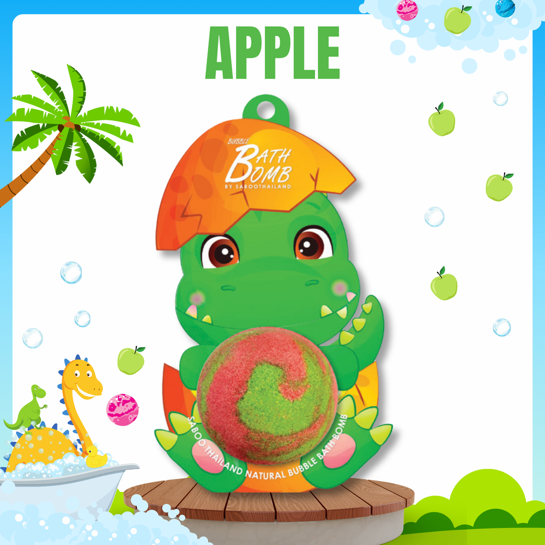 Bubble Bath Bomb - Dinosaur Package - 150g - Apple