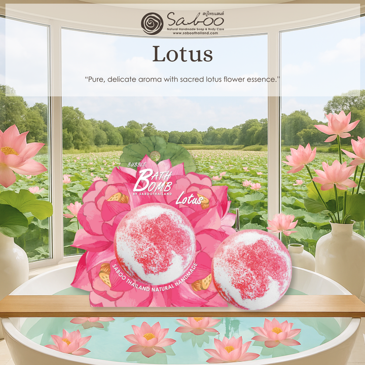 Bubble Bath Bomb - Flower Package - 150g - Lotus