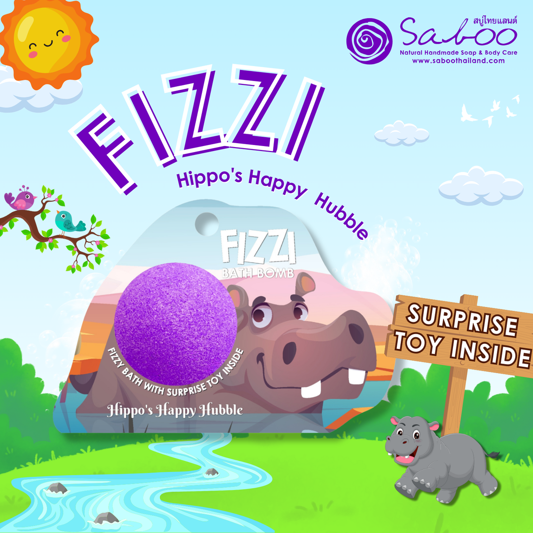 Fizzy Bath Bomb - Jungle Package - 100g - Hippo's Happy Hubble