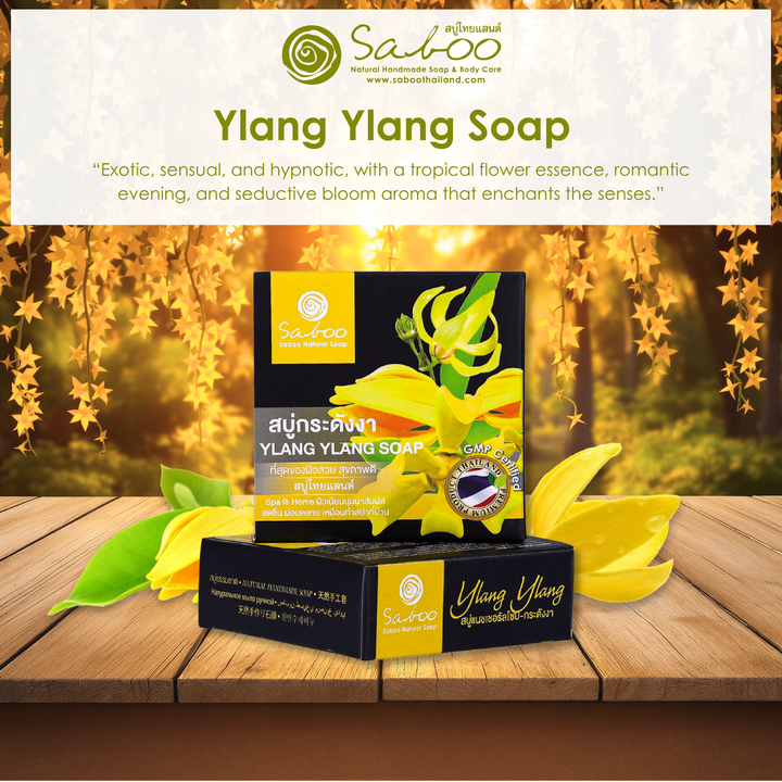 Premium Soap - Black Box Package - 100g - Ylang Ylang