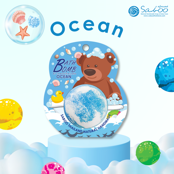 Bubble Bath Bomb - Bear Package - 150g - Ocean