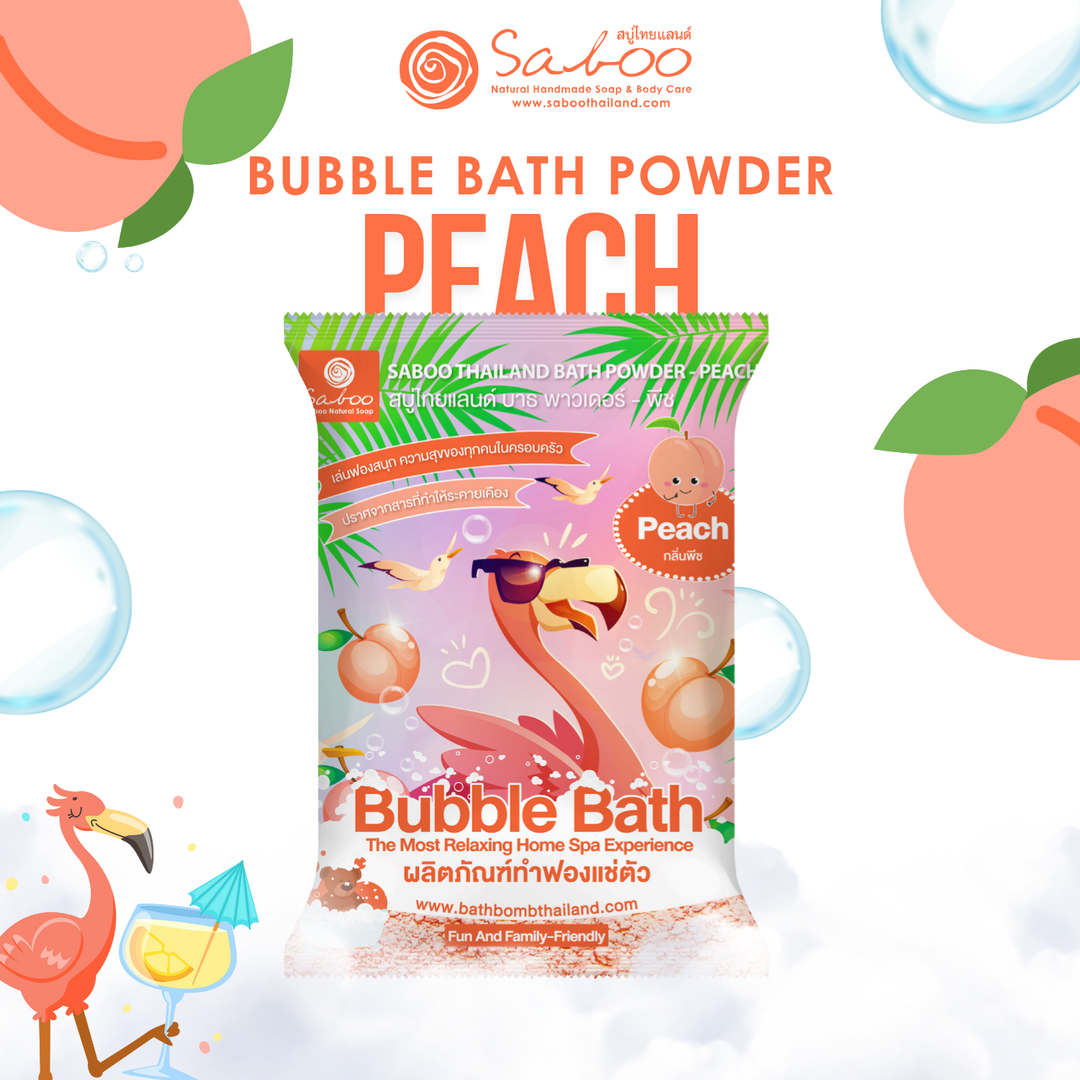 Bubble Bath Powder - 100g - Peach