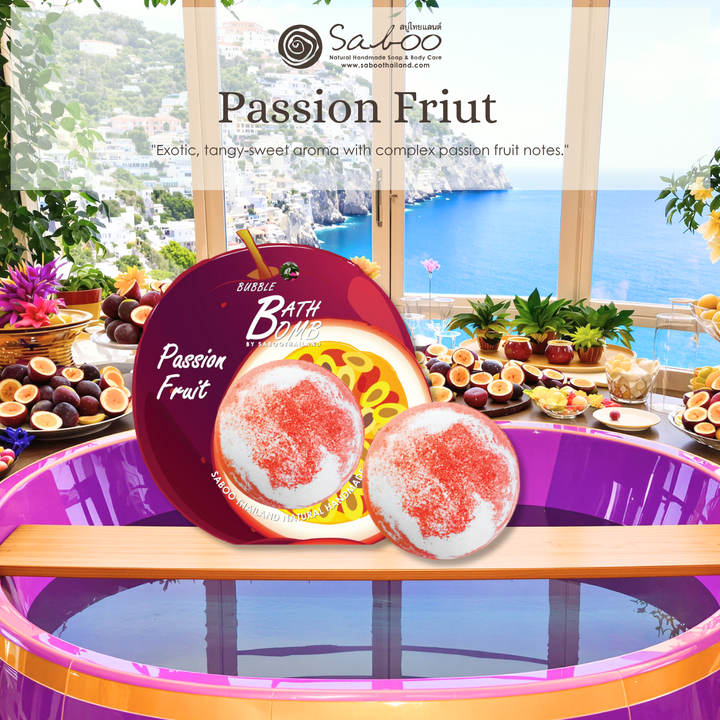 Bubble Bath Bomb - Fruit Package - 150g - Passion Fruit
