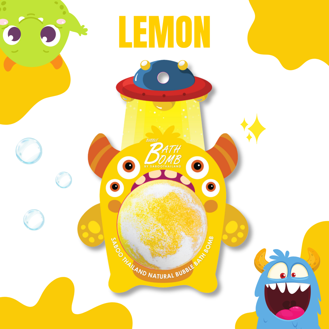 Bubble Bath Bomb - Monster - 150g - Lemon