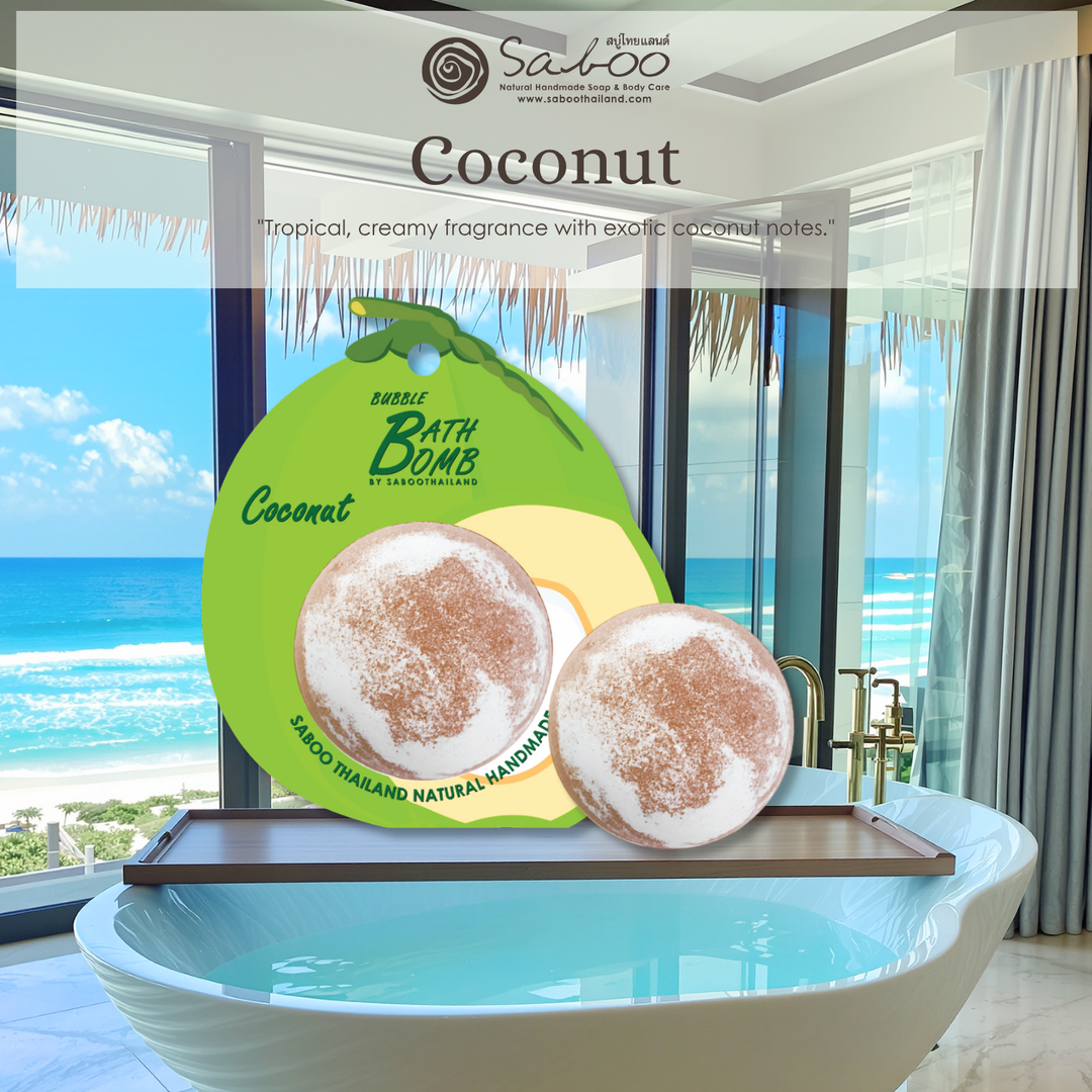 Bubble Bath Bomb - Fruit Package - 150g - Coconut Green