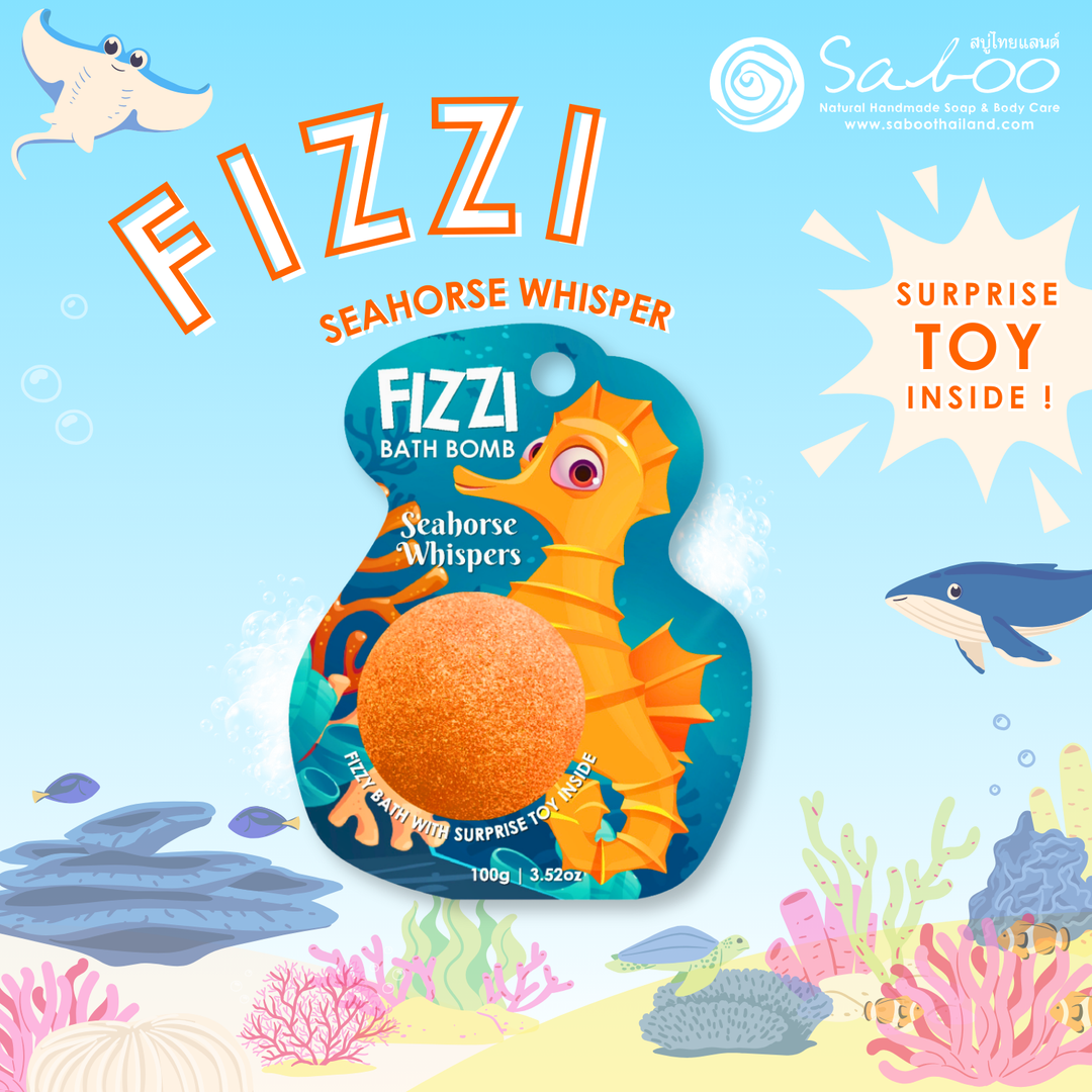 Fizzy Bath Bomb - Sea Animal Package - 100g - Seahorse Whisper