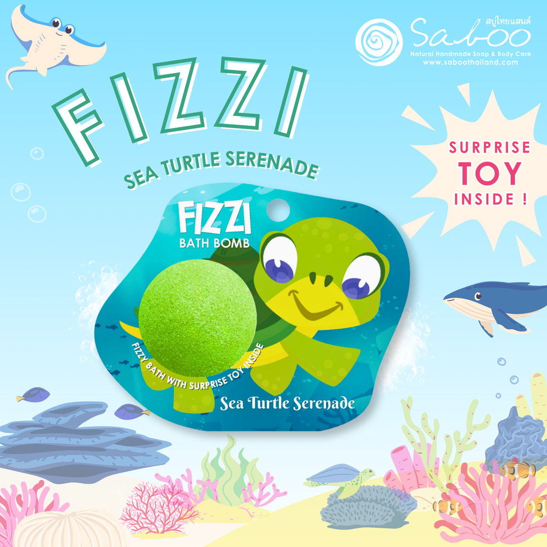 Fizzy Bath Bomb - Sea Animal Package - 100g - Sea Turrle Serenade