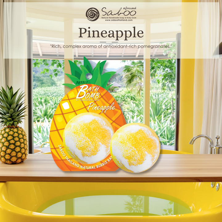 Bubble Bath Bomb - Fruit Package - 150g - Pineapple