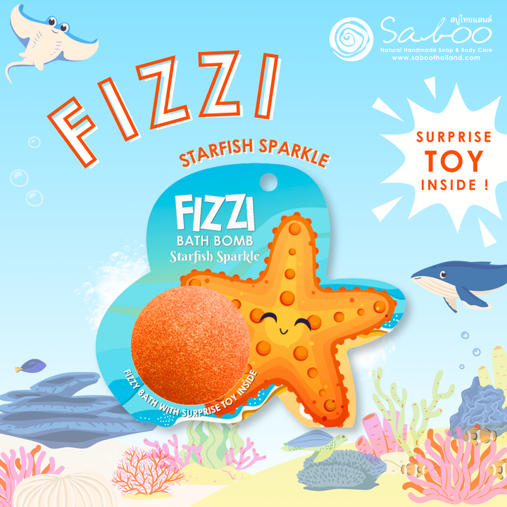 Fizzy Bath Bomb - Sea Animal Package - 100g - Starfish Sizzle