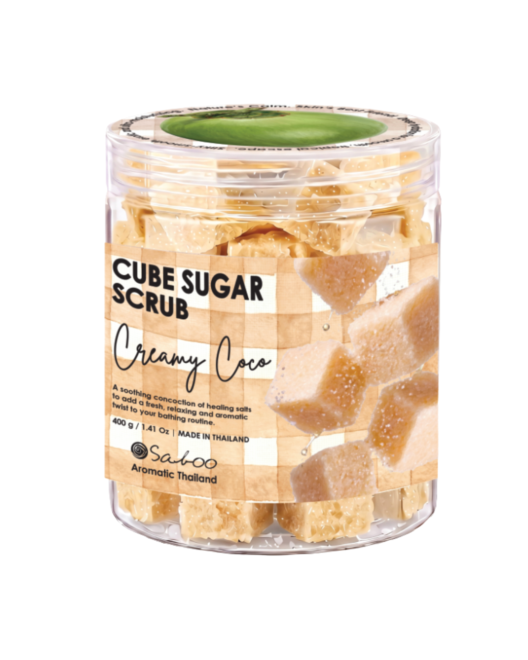 CUBE SUGAR SCRUB 400g - Creamy Coco