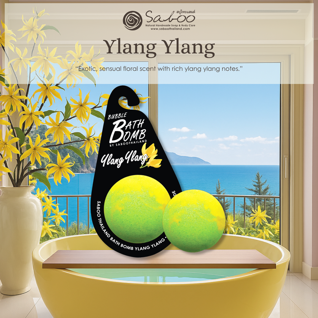 Bubble Bath Bomb - Black Package - 150g - Ylang Ylang