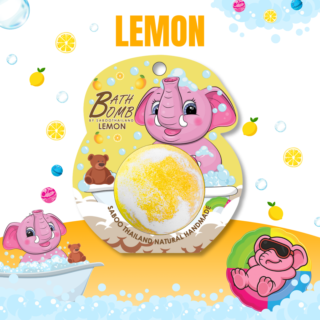 Bubble Bath Bomb - Elephant Package - 150g - Lemon