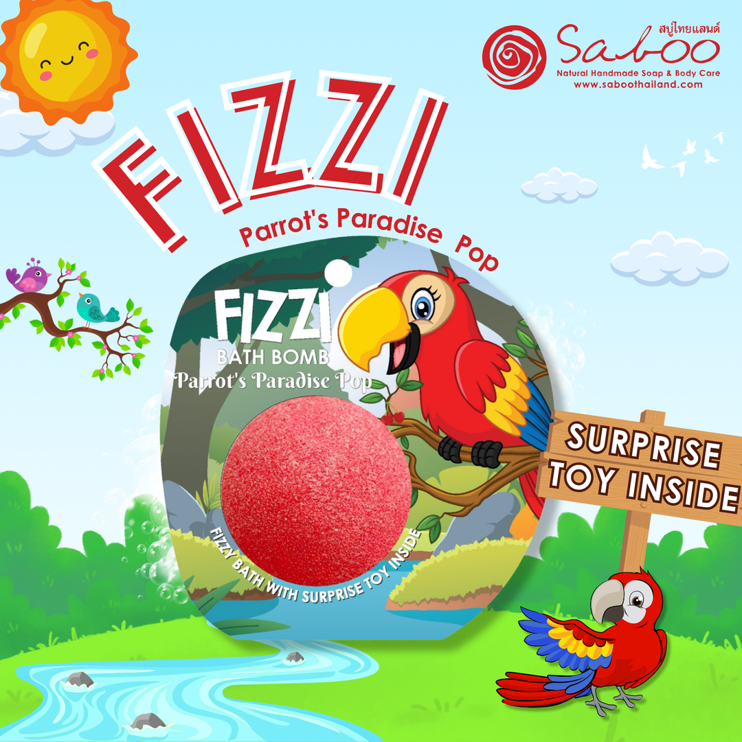 Fizzy Bath Bomb - Jungle Package - 100g - Parrot's Paradise Pop