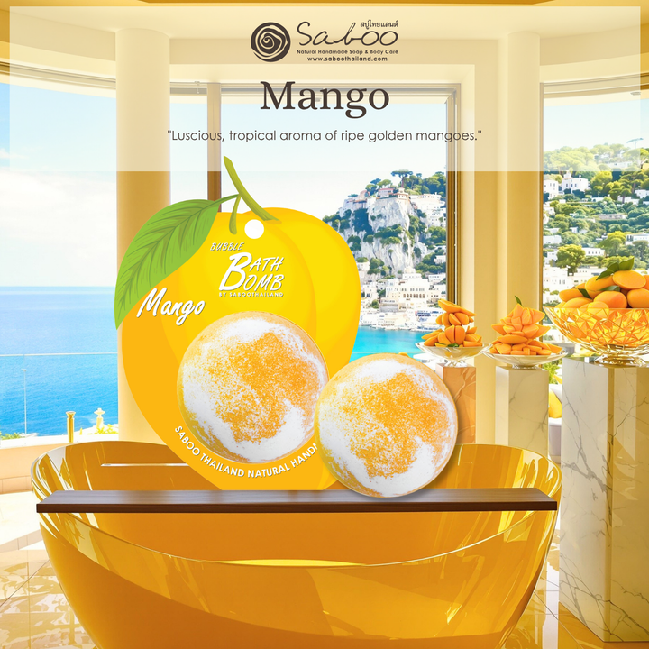 Bubble Bath Bomb - Fruit Package - 150g - Mango