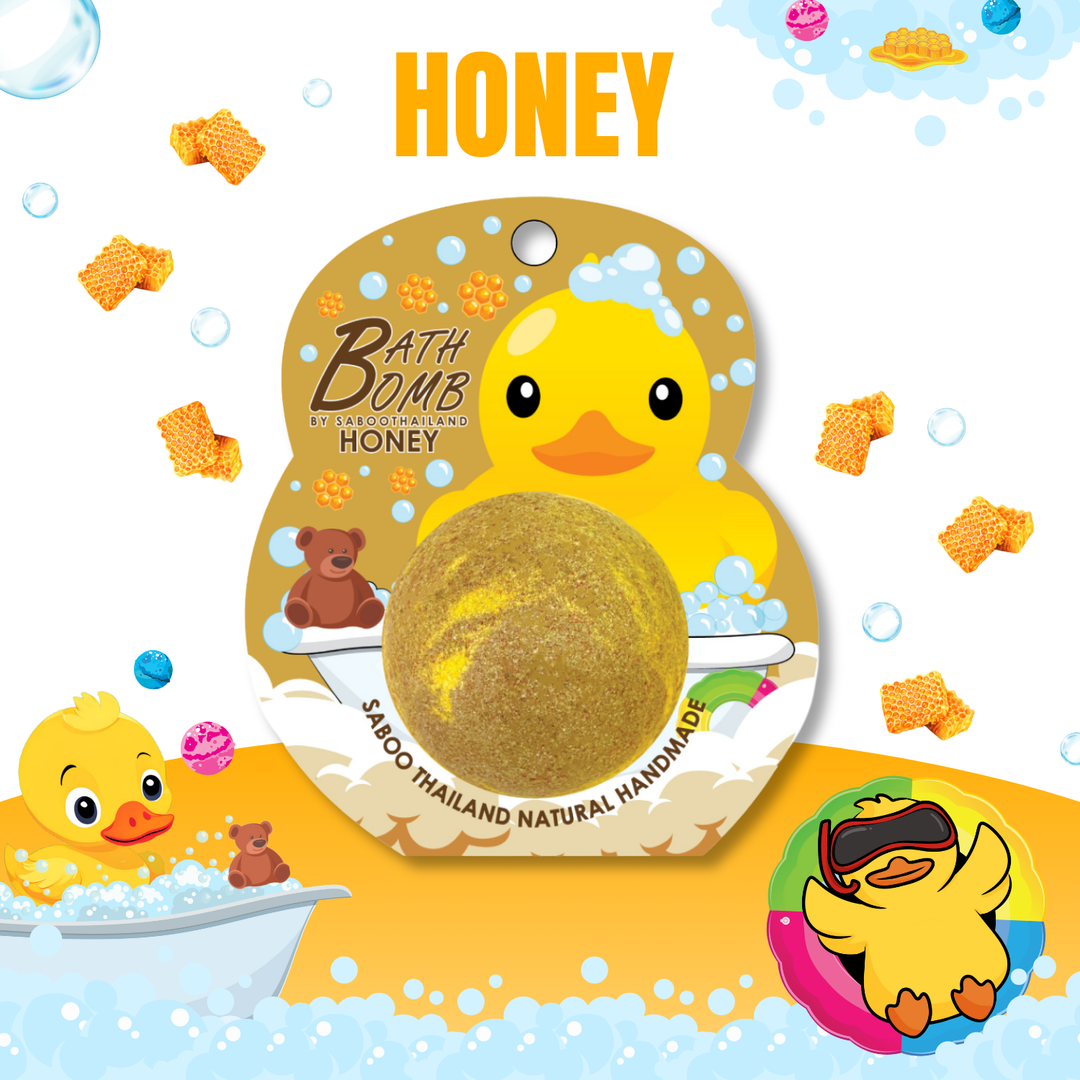 Bubble Bath Bomb - Duck Package - 150g - Honey