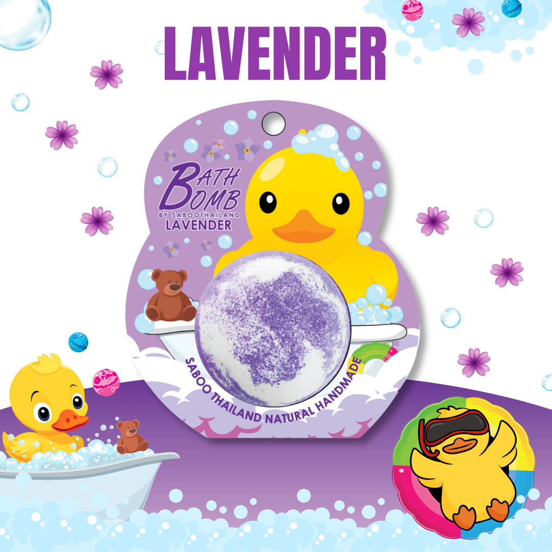 Bubble Bath Bomb - Duck Package - 150g - Lavender
