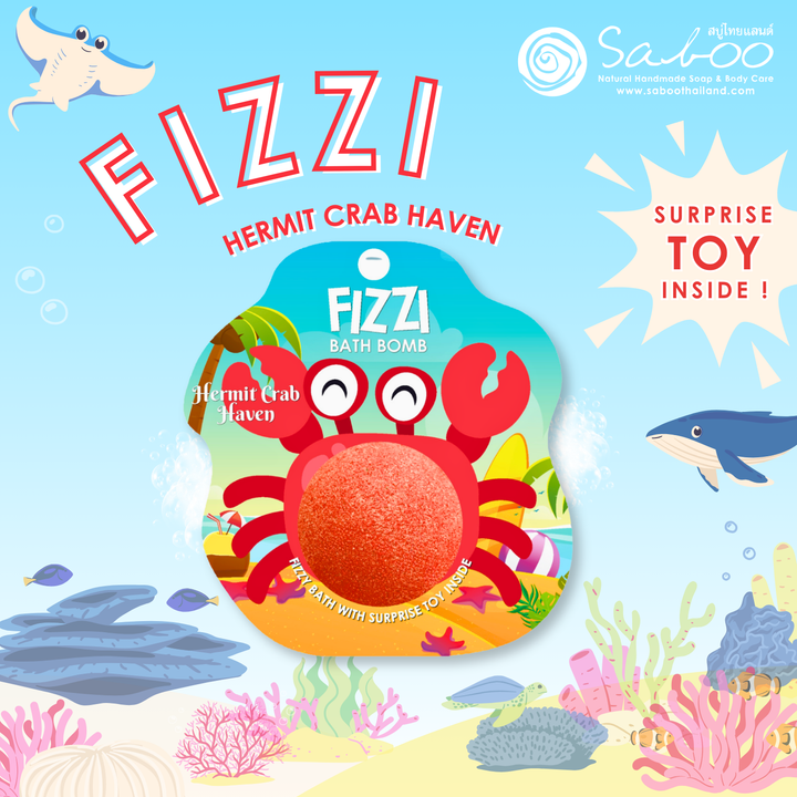 Fizzy Bath Bomb - Sea Animal Package - 100g - Hermit Crab Haven