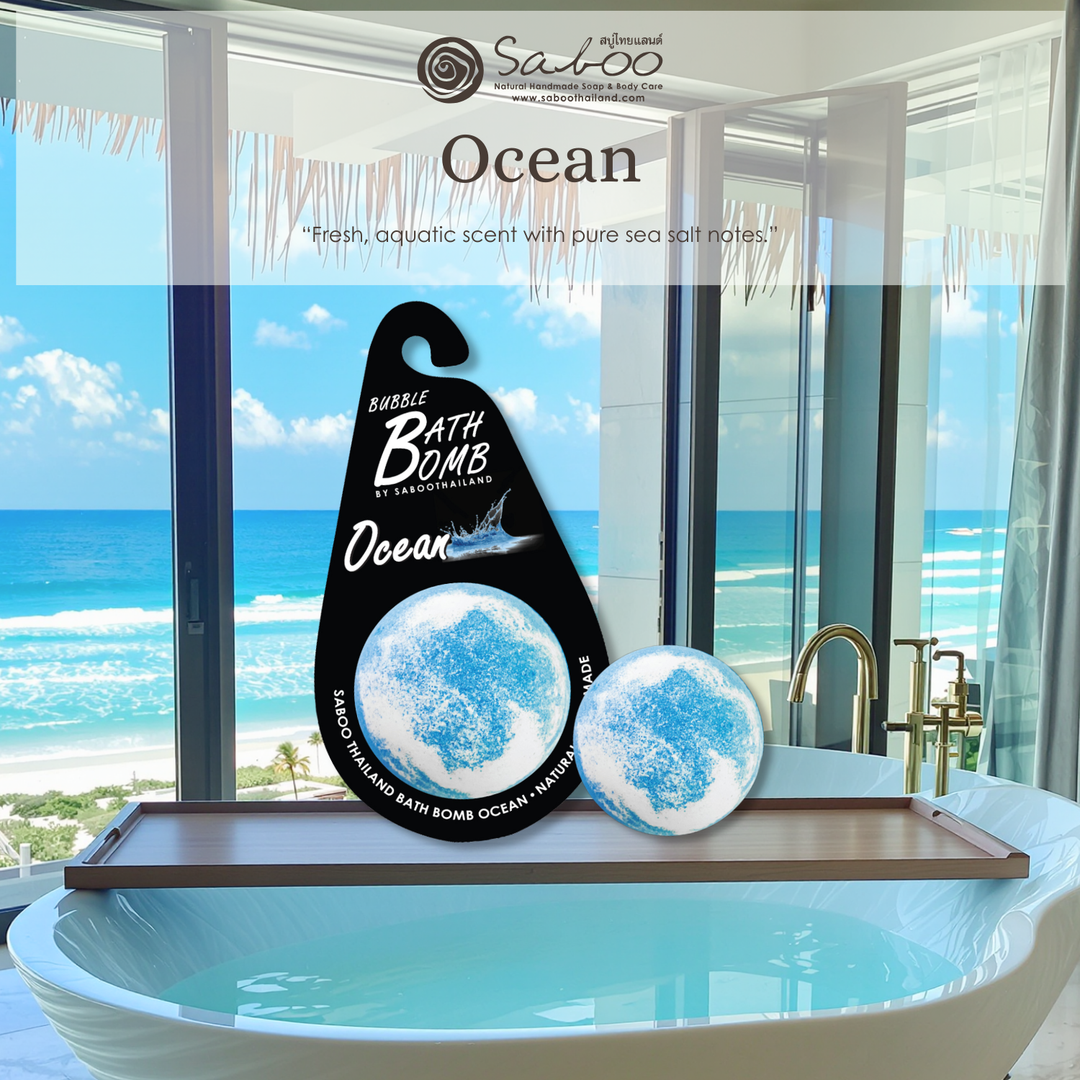Bubble Bath Bomb - Black Package - 150g - Ocean