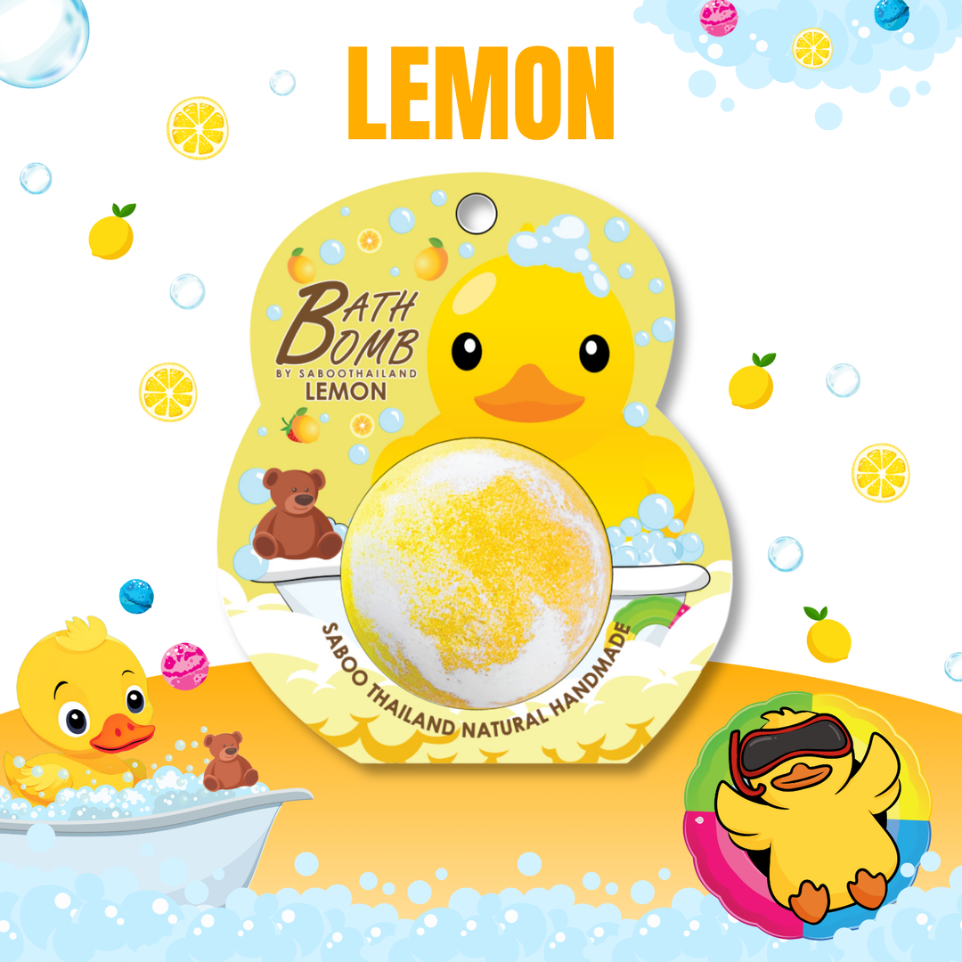 Bubble Bath Bomb - Duck Package - 150g - Lemon