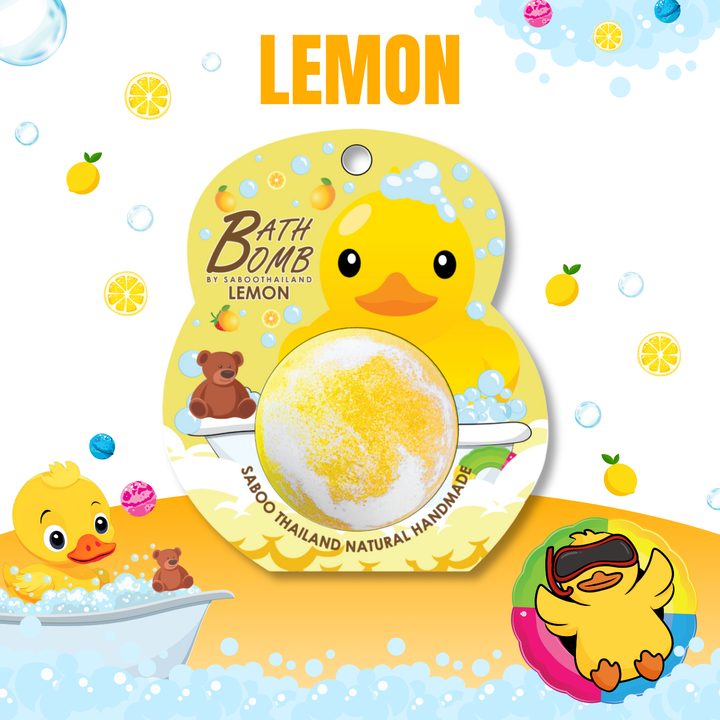 Bubble Bath Bomb - Duck Package - 150g - Lemon