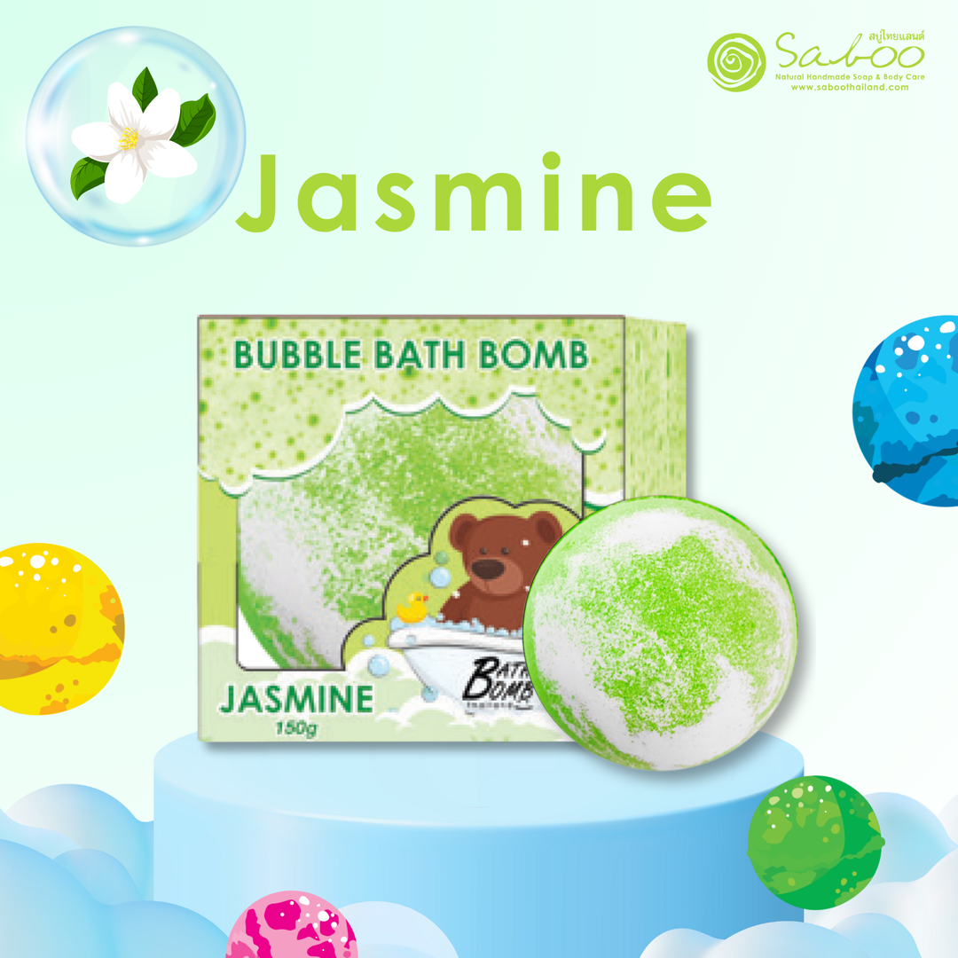 Bubble Bath Bomb - Box Package - 150g - Jasmine