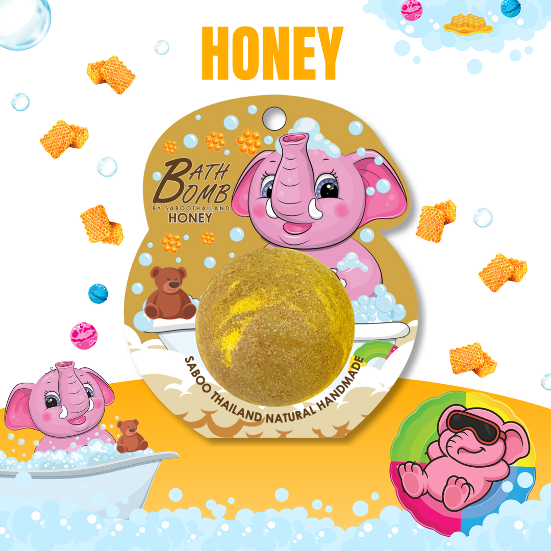 Bubble Bath Bomb - Elephant Package - 150g - Honey