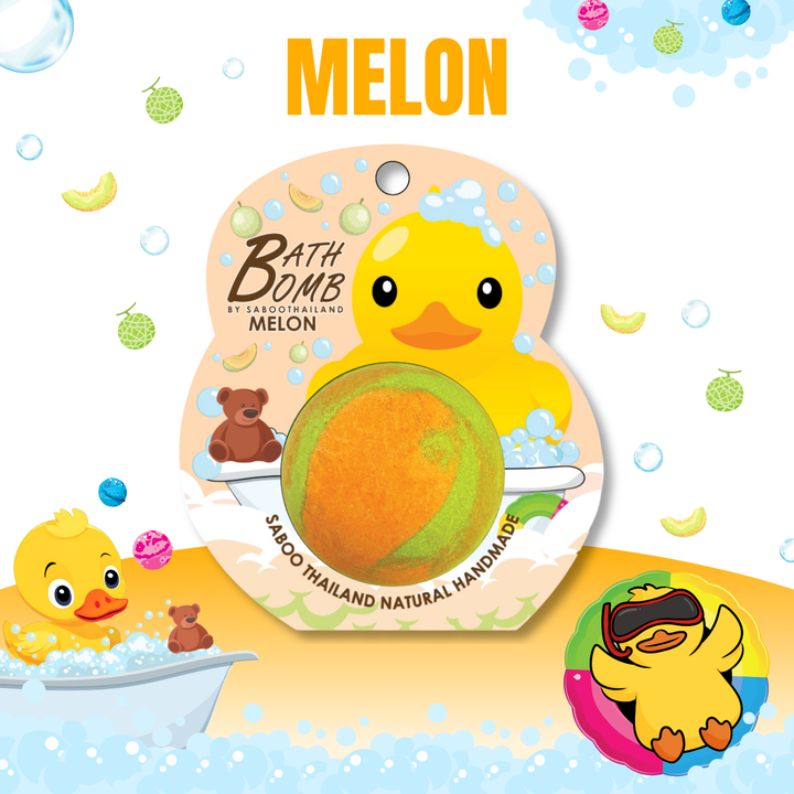 Bubble Bath Bomb - Duck Package - 150g - Melon