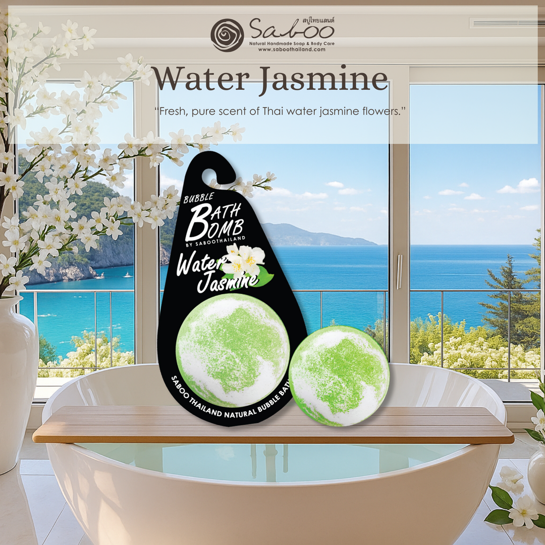 Bubble Bath Bomb - Black Package - 150g - Water Jasmine