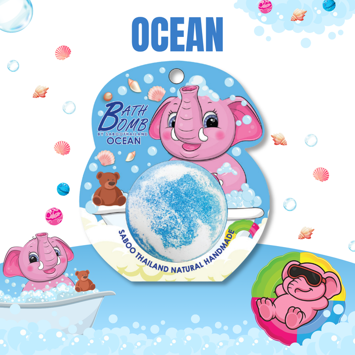Bubble Bath Bomb - Elephant Package - 150g - Ocean