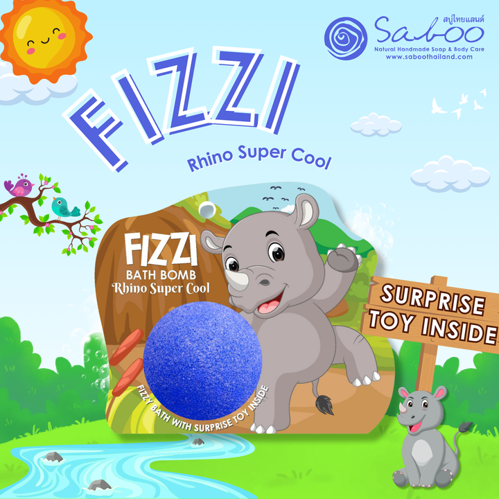 Fizzy Bath Bomb - Jungle Package - 100g - Rhino Super Cool