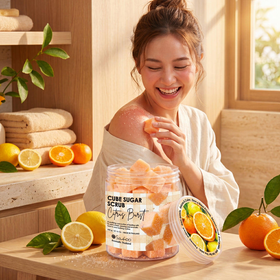 CUBE SUGAR SCRUB 400g - Citrus Burst