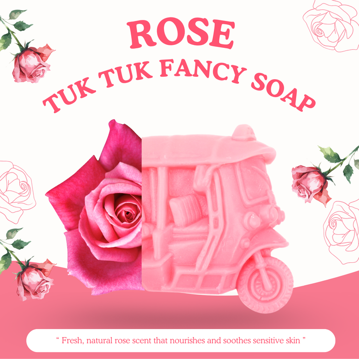 Natural Fancy Soap - Tuk Tuk - 100g - Rose
