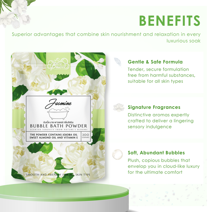 Bubble Bath Powder - 200g - Jasmine